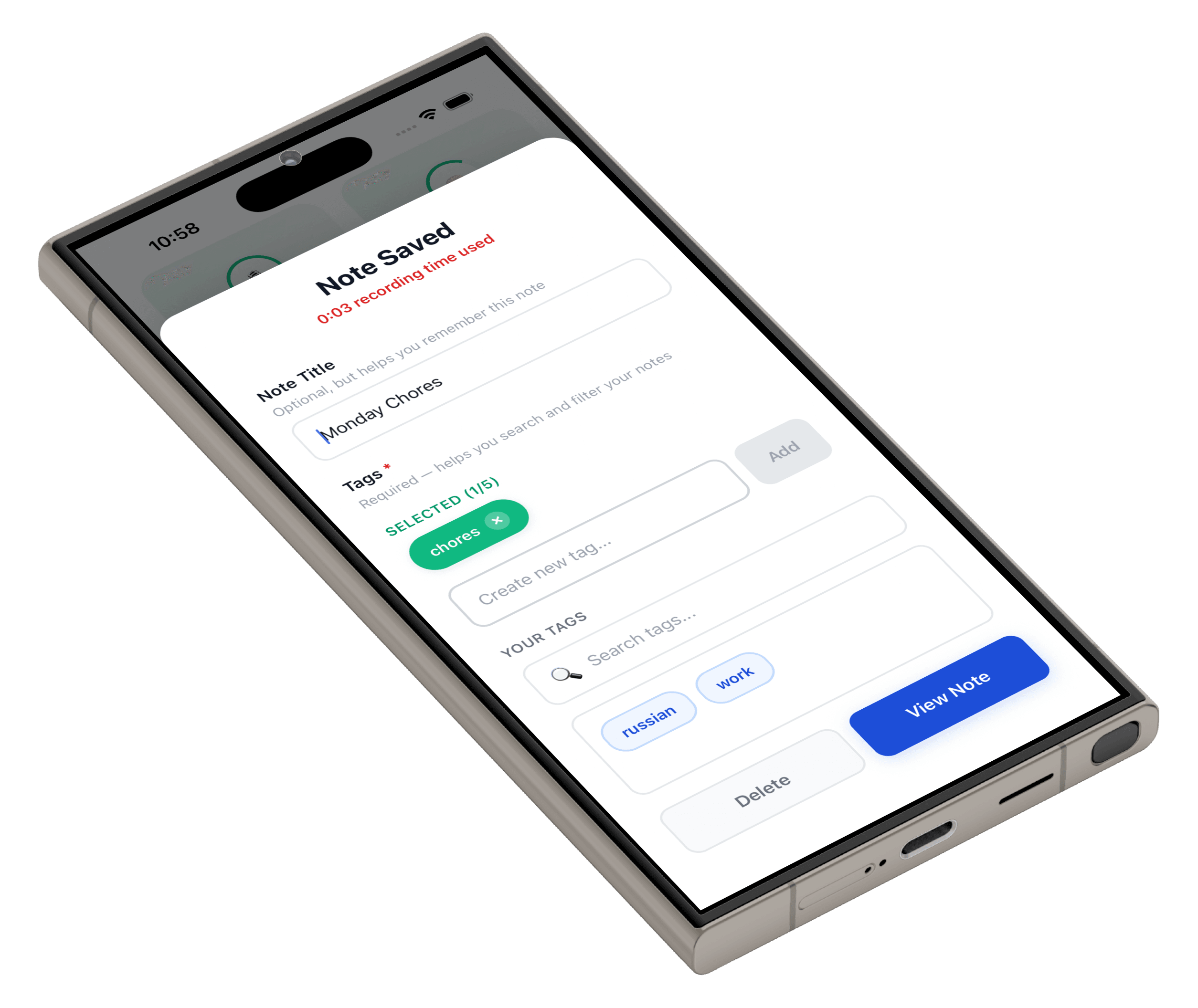 Save and organize instantly